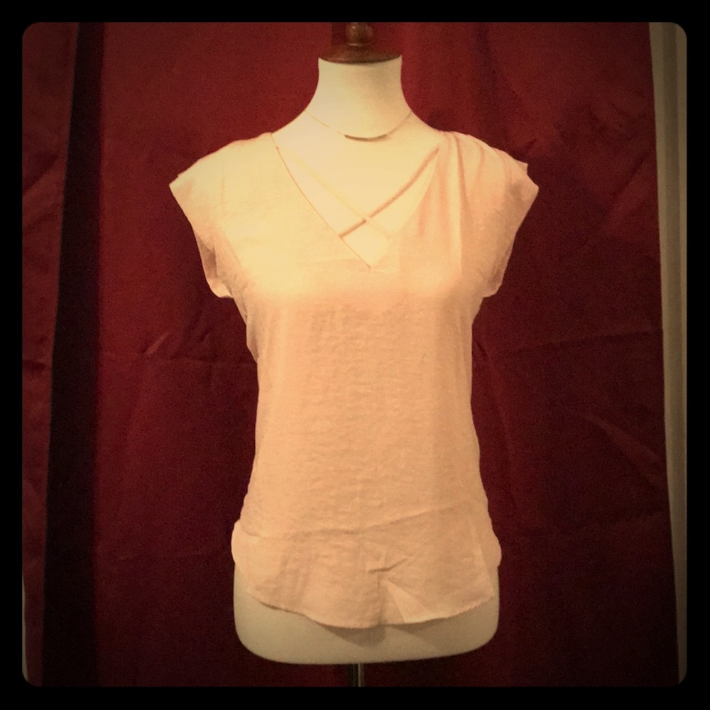 Pale Pink Criss Cross Top!